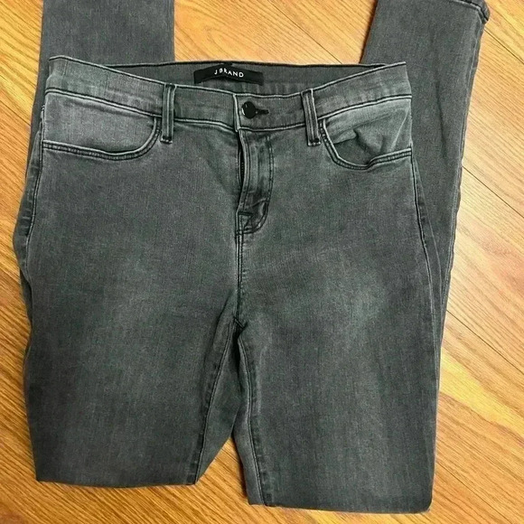 J Brand Super Skinny Photo Ready Jean Night Bird Faded Black 28 - Picture 4 of 8